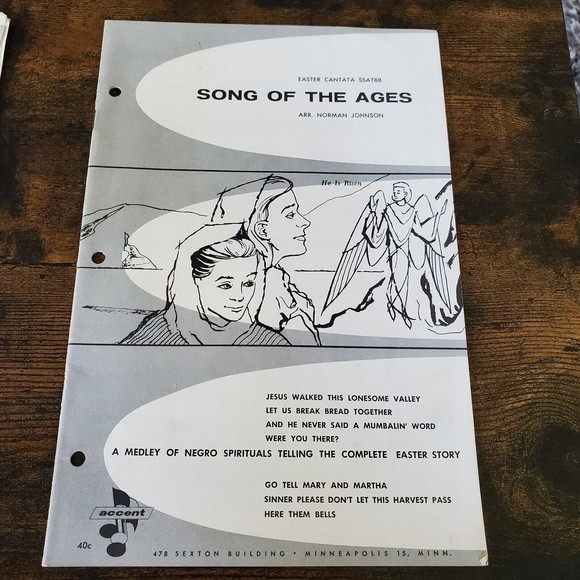 Accent Gospel Trumpet Company Church Music Library Vintage 1957 Sheet Music MN - Picture 6 of 12